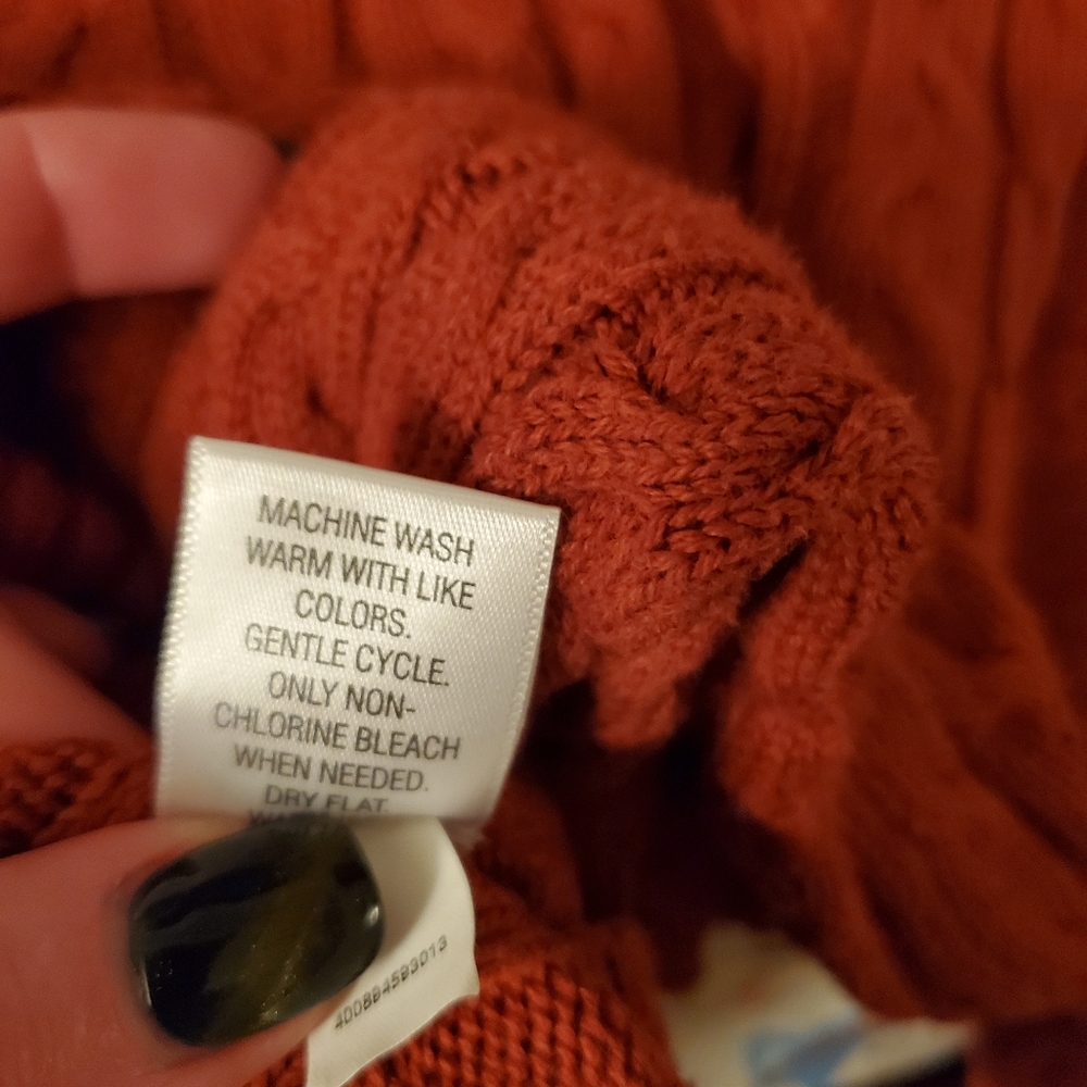 Bundle only croft and barrow red/orange sweater - Picture 6 of 6